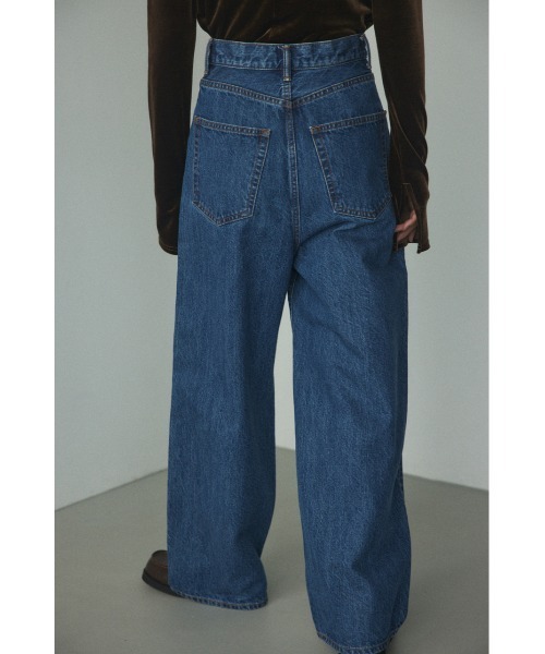 BLACK BY MOUSSY(ブラックバイマウジー)の「loose straight denim(ルーズストレートデニム)(デニムパンツ・レディース・ブルー・23inch/24inch/25inch/26inch)」の4枚目の写真
