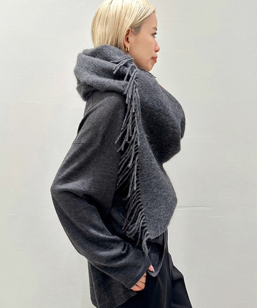 THROW（スロー）の「【THROW/スロー】シャギーカラーストール