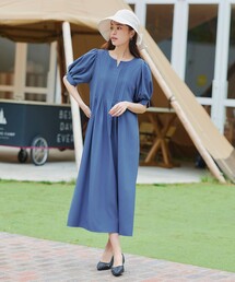 美品✨トレフル　フェアリーワンピース 半袖 ブルー　ティアード フェアリーワンピース～半袖 (long) | Onepiece,半袖