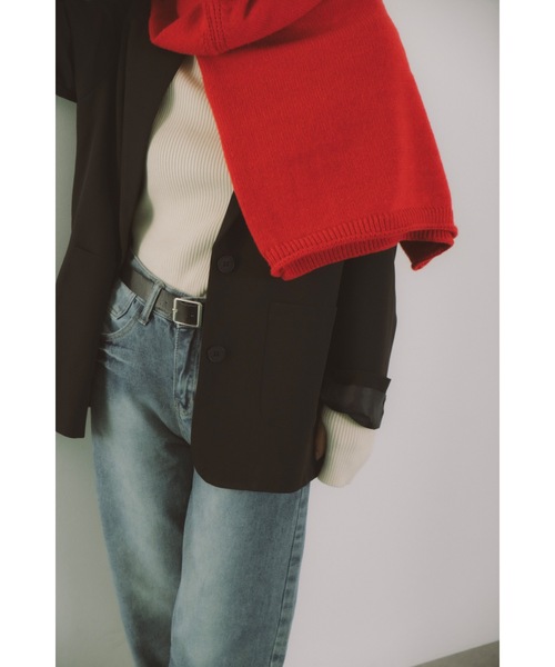 DRWCYS（ドロシーズ）の「ベーシックシングルジャケット（テーラードジャケット・レディース・ブラウン/ブラック・FREE）」の8枚目の写真