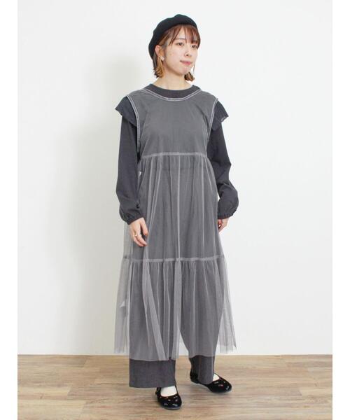 Samansa Mos2(サマンサ モスモス)の「肩ハンカチ刺繍レースカットソー(Tシャツ/カットソー・レディース・グリーン/ブラック/キナリ・F)」の11枚目の写真