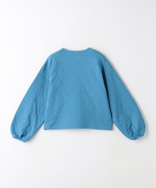 green label relaxing（グリーンレーベルリラクシング）の「TJ フクレジャカード ジップカーディガン 140cm-160cm（カーディガン/ボレロ・キッズ・ブラック/コバルトブルー・160cm/140cm/150cm）」の4枚目の写真