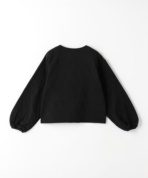 green label relaxing（グリーンレーベルリラクシング）の「TJ フクレジャカード ジップカーディガン 140cm-160cm（カーディガン/ボレロ・キッズ・ブラック/コバルトブルー・160cm/140cm/150cm）」の10枚目の写真