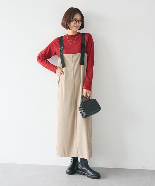 CRAFT STANDARD BOUTIQUE（クラフトスタンダードブティック）の「スパンフライスハイネックTEE（Tシャツ/カットソー・レディース・ブラック/その他7/オフホワイト/レッド系その他4・FREE）」の11枚目の写真