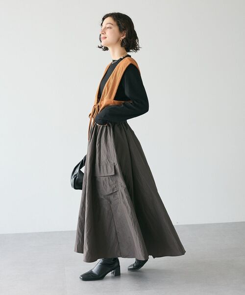 CRAFT STANDARD BOUTIQUE（クラフトスタンダードブティック）の「スパンフライスハイネックTEE（Tシャツ/カットソー・レディース・ブラック/その他7/オフホワイト/レッド系その他4・FREE）」の20枚目の写真