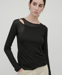kiehtova | 【kiehtova】LAYERED SHEER TOPS KTWR7 ※(Tシャツ/カットソー)