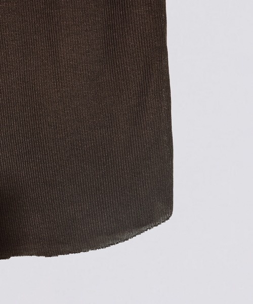 kiehtova（キエトヴァ）の「【kiehtova】LAYERED SHEER TOPS KTWR7 ※（Tシャツ/カットソー・レディース・ブラック/グレー/ホワイト/グリーン/ブラウン・FREE）」の18枚目の写真