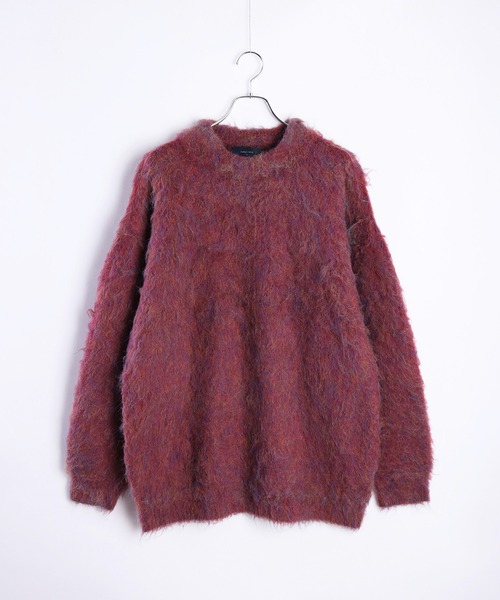 WESTSEA（ウエストシー）の「カラーメランジ プルオーバー シャギーニット（ニット/セーター・メンズ・ダークブラウン/ネイビー/ワイン/ブラック・M/L）」の21枚目の写真