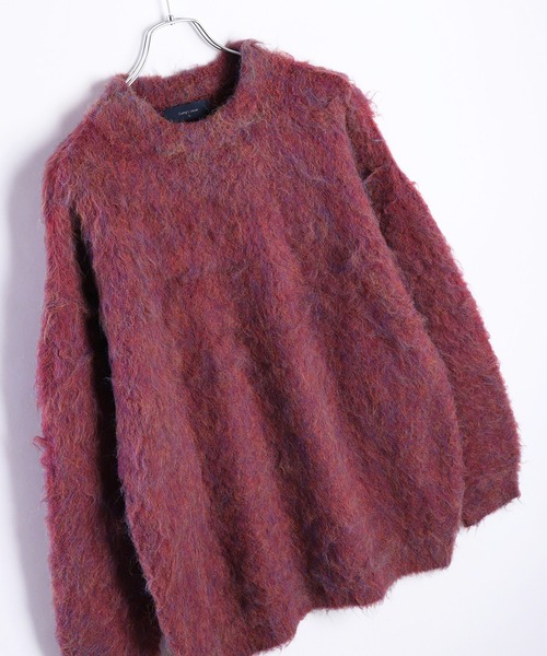 WESTSEA（ウエストシー）の「カラーメランジ プルオーバー シャギーニット（ニット/セーター・メンズ・ダークブラウン/ネイビー/ワイン/ブラック・M/L）」の19枚目の写真