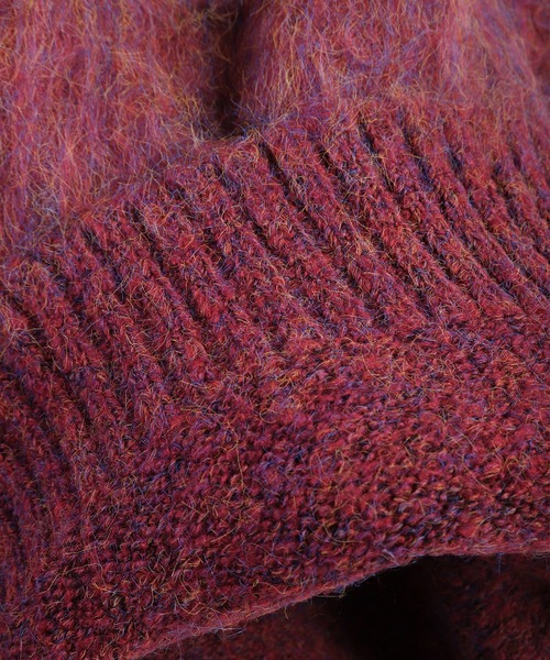 WESTSEA（ウエストシー）の「カラーメランジ プルオーバー シャギーニット（ニット/セーター・メンズ・ダークブラウン/ネイビー/ワイン/ブラック・M/L）」の12枚目の写真