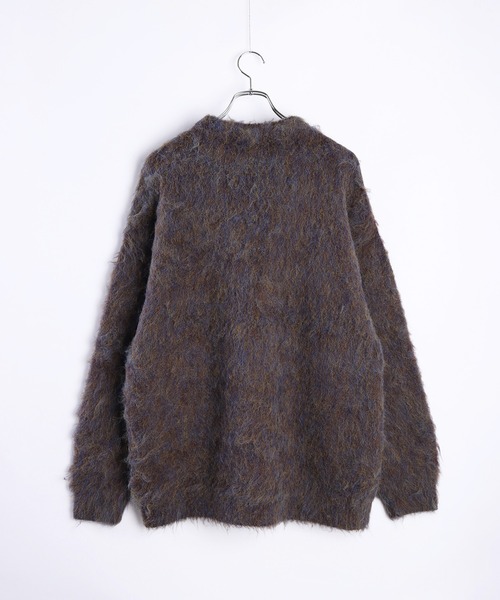 WESTSEA（ウエストシー）の「カラーメランジ プルオーバー シャギーニット（ニット/セーター・メンズ・ダークブラウン/ネイビー/ワイン/ブラック・M/L）」の7枚目の写真