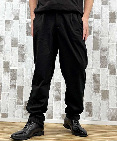 TopIsm(トップイズム)の「カットカルゼ裏起毛ストレッチ入りスラックス(スラックス・メンズ・ブラック/チャコールグレー/ベージュ・M/L/LL)」の4枚目の写真