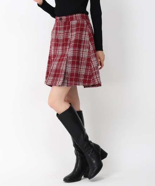 MISCH MASCH(ミッシュマッシュ)の「ボックスタックミニスカート/MM447209(スカート・レディース・ピンク/レッド/ライトグレー/ブラック・S/M)」の6枚目の写真