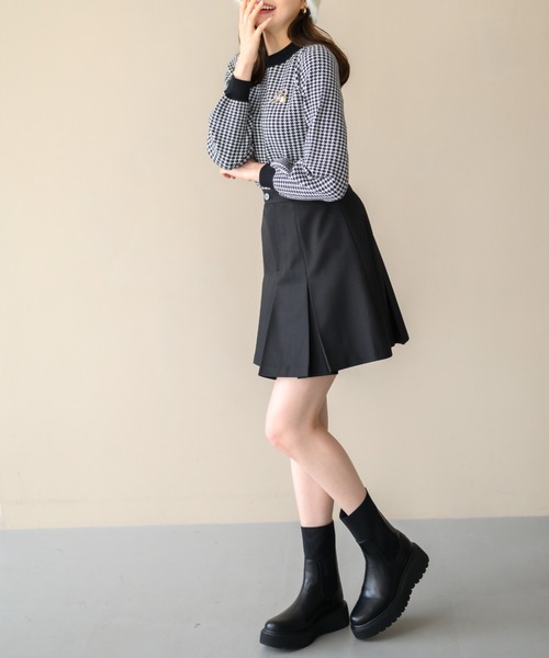 ミニ丈スカート セール】□2024秋冬新作□ボックスタックミニスカート/MM447209