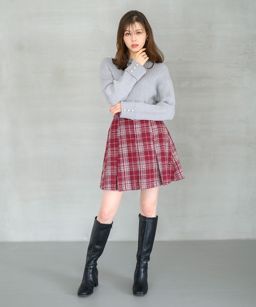 セール】ボックスタックミニスカート/MM447209（スカート）｜MISCH