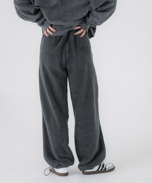 セール】ボアイージーパンツ 裾ドロスト（その他パンツ）｜coca（coca