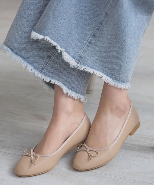 DONOBAN(ドノバン)の「ラウンドトゥバレエシューズ(バレエシューズ・レディース・ライトグレー/ブラック/アイボリー/ベージュ・M)」の11枚目の写真