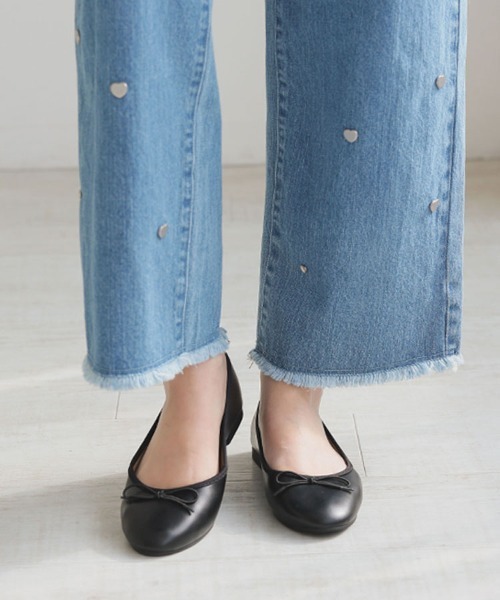 DONOBAN(ドノバン)の「ラウンドトゥバレエシューズ(バレエシューズ・レディース・ライトグレー/ブラック/アイボリー/ベージュ・M)」の13枚目の写真