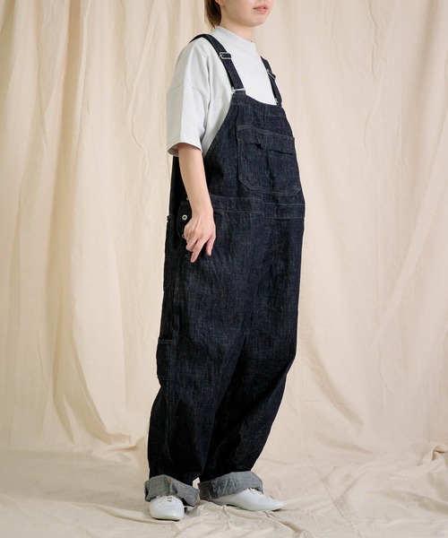 ブロカント　サロペット　パンツ Brocante / ブロカント] 10oz甘織デニム デフォルメパントル