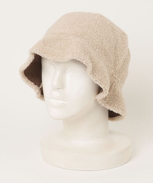 Minnetonka(ミネトンカ)の「【MINNETONKA/ミネトンカ】SUEDE BOA REVERSIBLE BUCKET HAT スエードボアリバーシブルハット(ハット・メンズ・アイボリー/ブラウン/グリーン・FREE)」の5枚目の写真