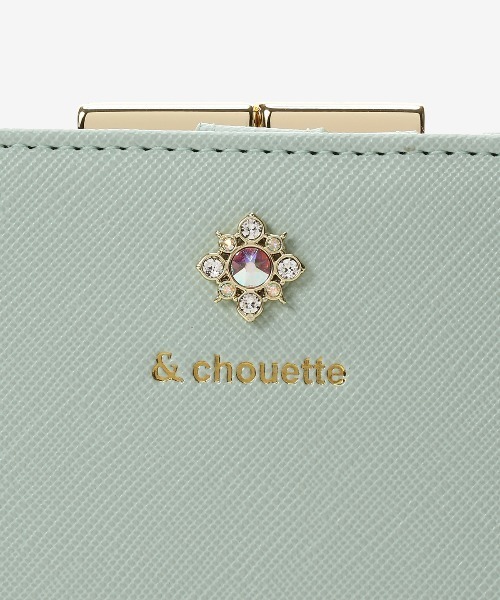 ビジュー口金二つ折り財布（財布）｜& chouette（アンド