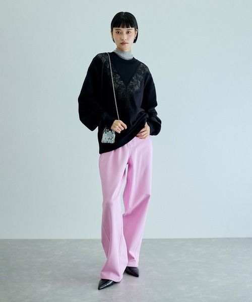 ADAM ET ROPE'（アダムエロペ）の「スパンコールアクセサリーポシェット（ショルダーバッグ・レディース・ブラック/ピンク/シルバー/ゴールド・FREE）」の8枚目の写真