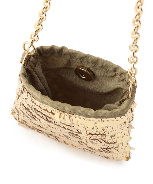 ADAM ET ROPE'（アダムエロペ）の「スパンコールアクセサリーポシェット（ショルダーバッグ・レディース・ブラック/ピンク/シルバー/ゴールド・FREE）」の15枚目の写真