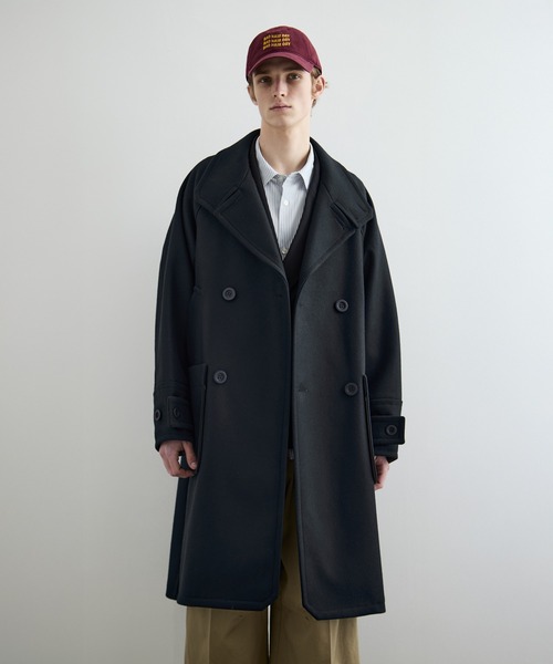 セール】〈3WAY〉Super140s メルトンラップオーバーサイズスタンド