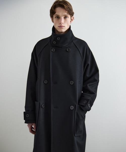 セール】〈3WAY〉Super140s メルトンラップオーバーサイズスタンド