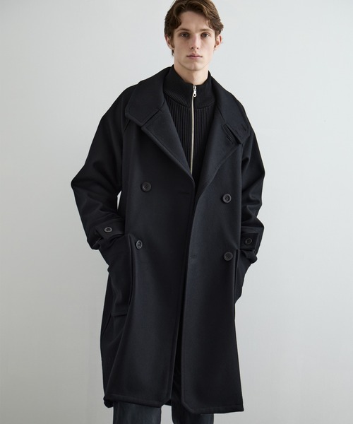 セール】〈3WAY〉Super140s メルトンラップオーバーサイズスタンド セール】〈3WAY〉Super140s メルトンラップオーバーサイズスタンド