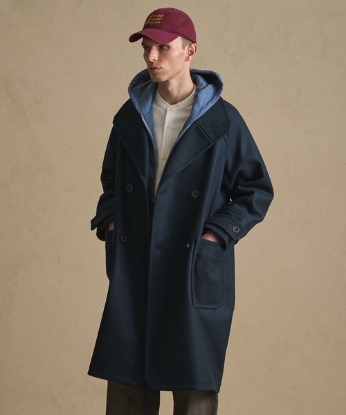 3WAY〉Super140s マルチウェイ メルトンラップスタンド オーバー