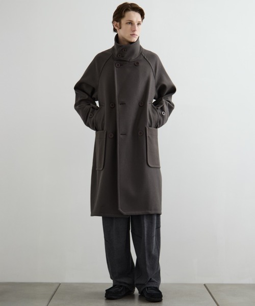 セール】〈3WAY〉Super140s メルトンラップオーバーサイズスタンド