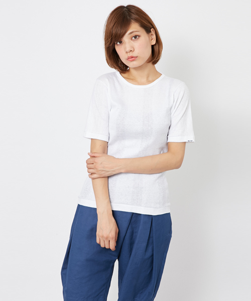 MILKFED.(ミルクフェド)の「MILLER CREW TEE(Tシャツ/ミラー/コラボ)(Tシャツ/カットソー・レディース・ホワイト/アッシュグレー/ネイビー・SMALL/MEDIUM)」の2枚目の写真