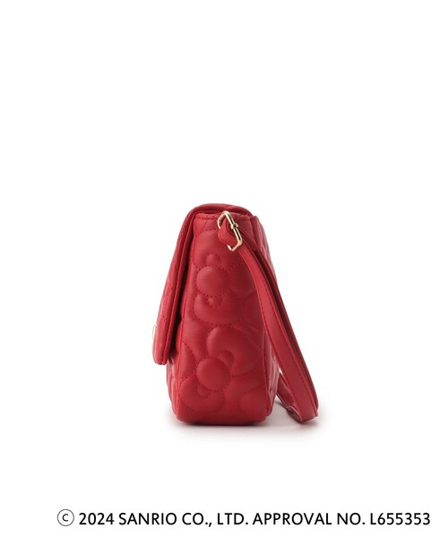 ITS'DEMO（イッツデモ）の「◆【ハローキティコラボ】リボンキルトスクエアミニショルダー（ショルダーバッグ・レディース・ブラック/オフホワイト/ワインレッド・00）」の13枚目の写真