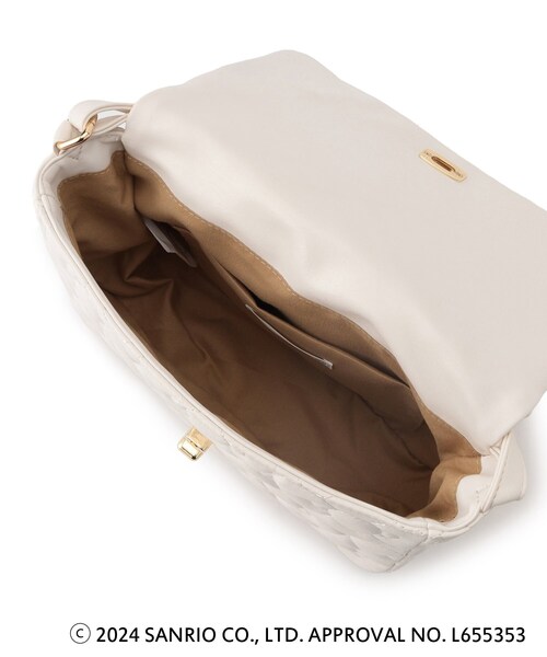 ITS'DEMO（イッツデモ）の「◆【ハローキティコラボ】リボンキルトスクエアミニショルダー（ショルダーバッグ・レディース・ブラック/オフホワイト/ワインレッド・00）」の17枚目の写真