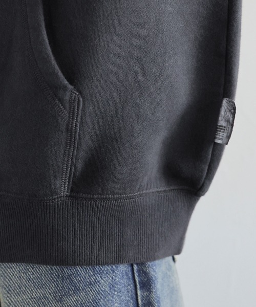 SIGNAL SPORTS（シグナルスポーツ）の「【SIGNAL SPORTS】ワンポイント刺繍/ピグメントダメージ/ダブルジップパーカー（パーカー・メンズ・その他19/グレー系その他・LARGE/MEDIUM）」の18枚目の写真