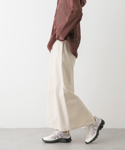 SENSE OF PLACE by URBAN RESEARCH(センスオブプレイスバイアーバンリサーチ)の「『WEB/一部店舗限定サイズ』ストレッチサスツキハイウエストスカート(スカート・レディース・ブラック/モカ/チャコールグレー/ライトベージュ/パープル・LARGE/TALL/X-SMALL/SMALL/MEDIUM)」の9枚目の写真