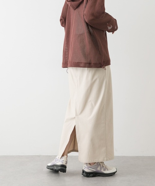 SENSE OF PLACE by URBAN RESEARCH(センスオブプレイスバイアーバンリサーチ)の「『WEB/一部店舗限定サイズ』ストレッチサスツキハイウエストスカート(スカート・レディース・ブラック/モカ/チャコールグレー/ライトベージュ/パープル・LARGE/TALL/X-SMALL/SMALL/MEDIUM)」の10枚目の写真