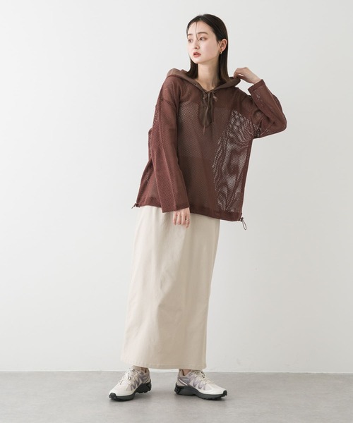 SENSE OF PLACE by URBAN RESEARCH(センスオブプレイスバイアーバンリサーチ)の「『WEB/一部店舗限定サイズ』ストレッチサスツキハイウエストスカート(スカート・レディース・ブラック/モカ/チャコールグレー/ライトベージュ/パープル・LARGE/TALL/X-SMALL/SMALL/MEDIUM)」の11枚目の写真