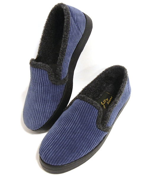 JELLY BEANS(ジェリービーンズ)の「ボアトリミングスリッポンシューズ(869-0033)JELLY BEANS(ジェリービーンズ)(スリッポン・レディース・ネイビー/グリーン/レッド/ブラック・24.5/24/23/23.5)」の4枚目の写真