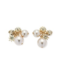 パール&パヴェボール ピアス