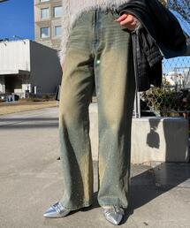 WEGO | WEGO/【24年秋冬新作】ラインストーンストレートデニムパンツ(デニムパンツ)