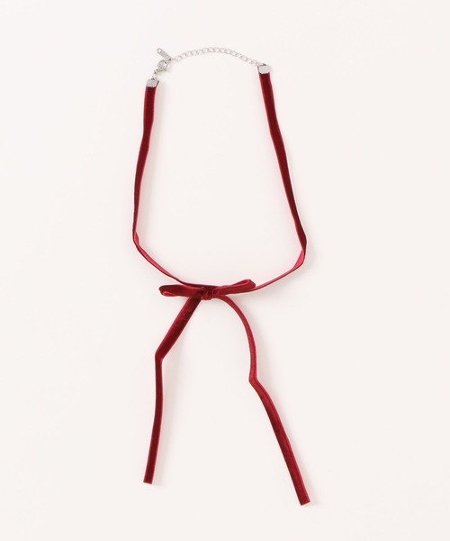 apres jour（アプレジュール）の「【apres jour×ARIAZ】ベロアリボンチョーカー（チョーカー・レディース・ボルドー/ブラック・FREE）」の3枚目の写真