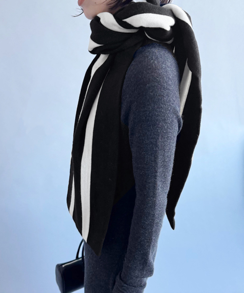 EDIT. FOR LULU(エディットフォールル)の「【A.E. Clothier FOR LULU】SCHOOL SCARF(マフラー・レディース・ブラック/ピンク・FREE)」の18枚目の写真