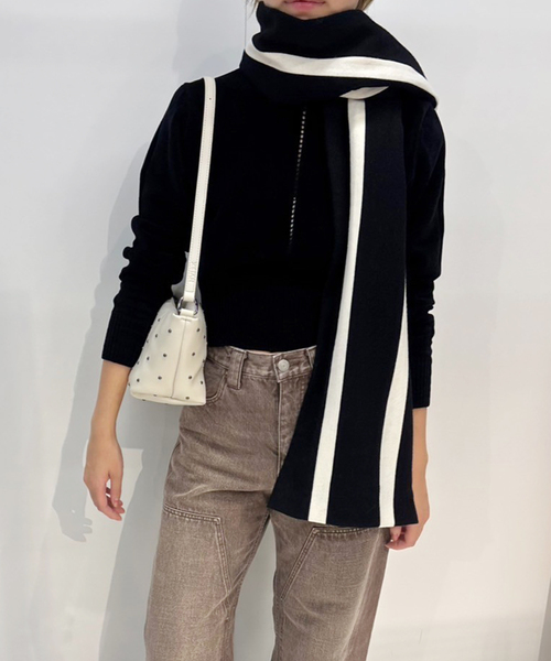 EDIT. FOR LULU(エディットフォールル)の「【A.E. Clothier FOR LULU】SCHOOL SCARF(マフラー・レディース・ブラック/ピンク・FREE)」の20枚目の写真