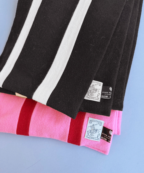 EDIT. FOR LULU(エディットフォールル)の「【A.E. Clothier FOR LULU】SCHOOL SCARF(マフラー・レディース・ブラック/ピンク・FREE)」の15枚目の写真