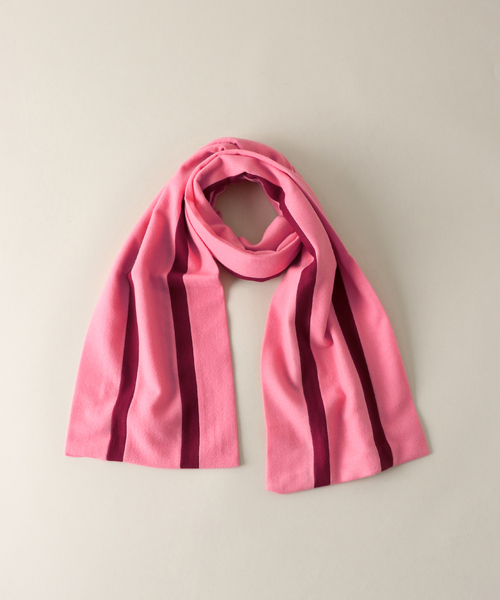 EDIT. FOR LULU(エディットフォールル)の「【A.E. Clothier FOR LULU】SCHOOL SCARF(マフラー・レディース・ブラック/ピンク・FREE)」の5枚目の写真