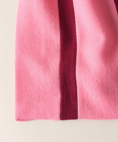 EDIT. FOR LULU(エディットフォールル)の「【A.E. Clothier FOR LULU】SCHOOL SCARF(マフラー・レディース・ブラック/ピンク・FREE)」の7枚目の写真