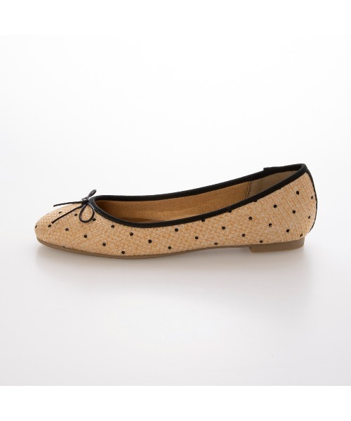 EVOL（イーボル）の「【軽量・クッション入り】ラウンドフラットバレエ IY5628（パンプス・レディース・シルバー/ブラック/ライトピンク/ドット・23.5cm/24.0cm/24.5cm/25.0cm/22.5cm/23.0cm）」の8枚目の写真