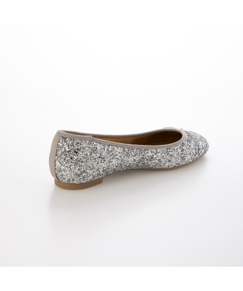 EVOL（イーボル）の「【軽量・クッション入り】ラウンドフラットバレエ IY5628（パンプス・レディース・シルバー/ブラック/ライトピンク/ドット・23.5cm/24.0cm/24.5cm/25.0cm/22.5cm/23.0cm）」の5枚目の写真